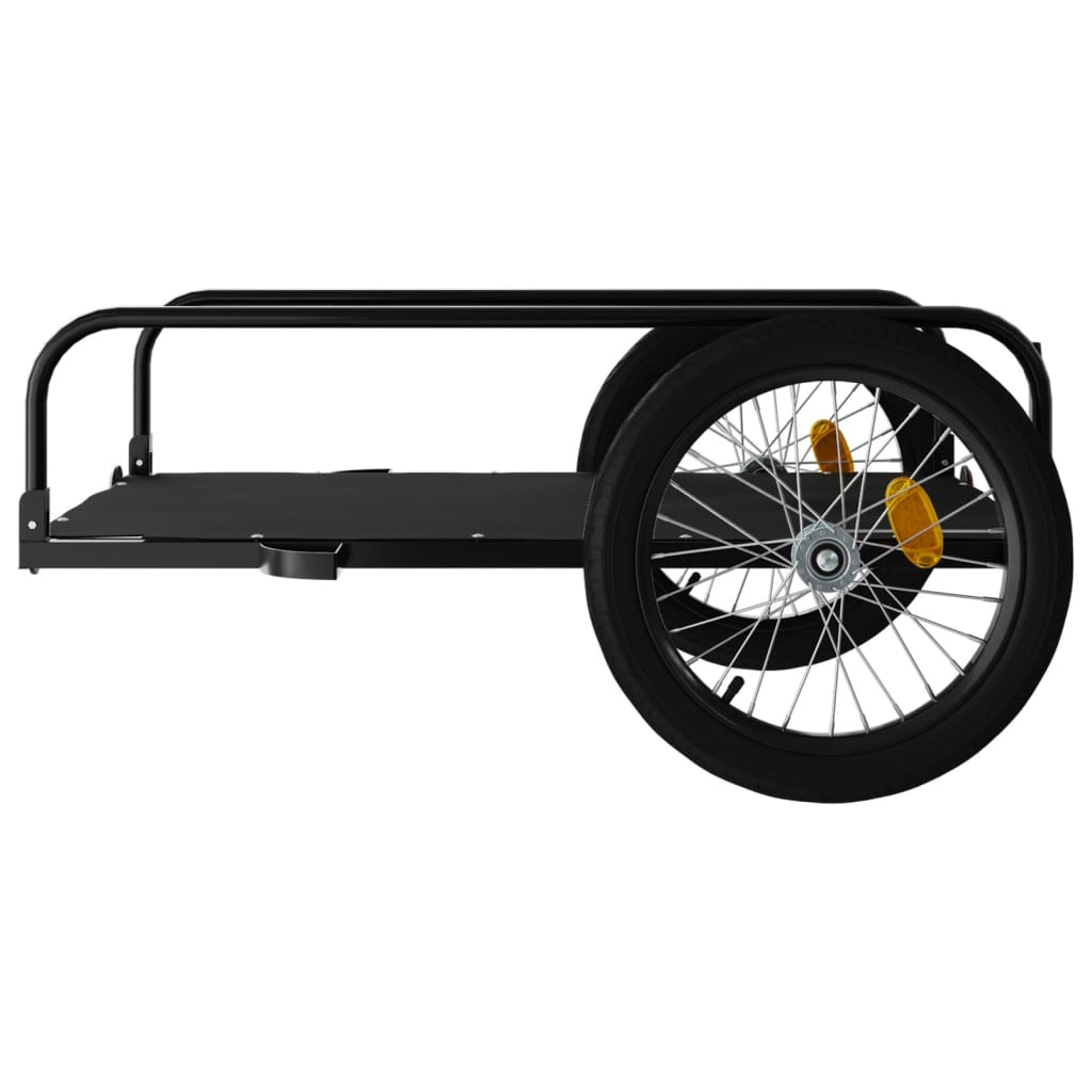 Cykeltrailer Sort 135x70x37 cm Jern