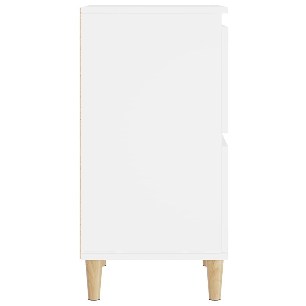 Skænke 2 stk Hvidt 60x35x70 cm træmateriale