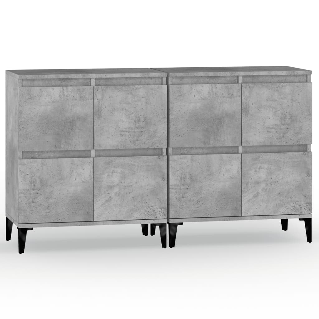 Skænke 2 stk Betongrå 60x35x70 cm træmateriale
