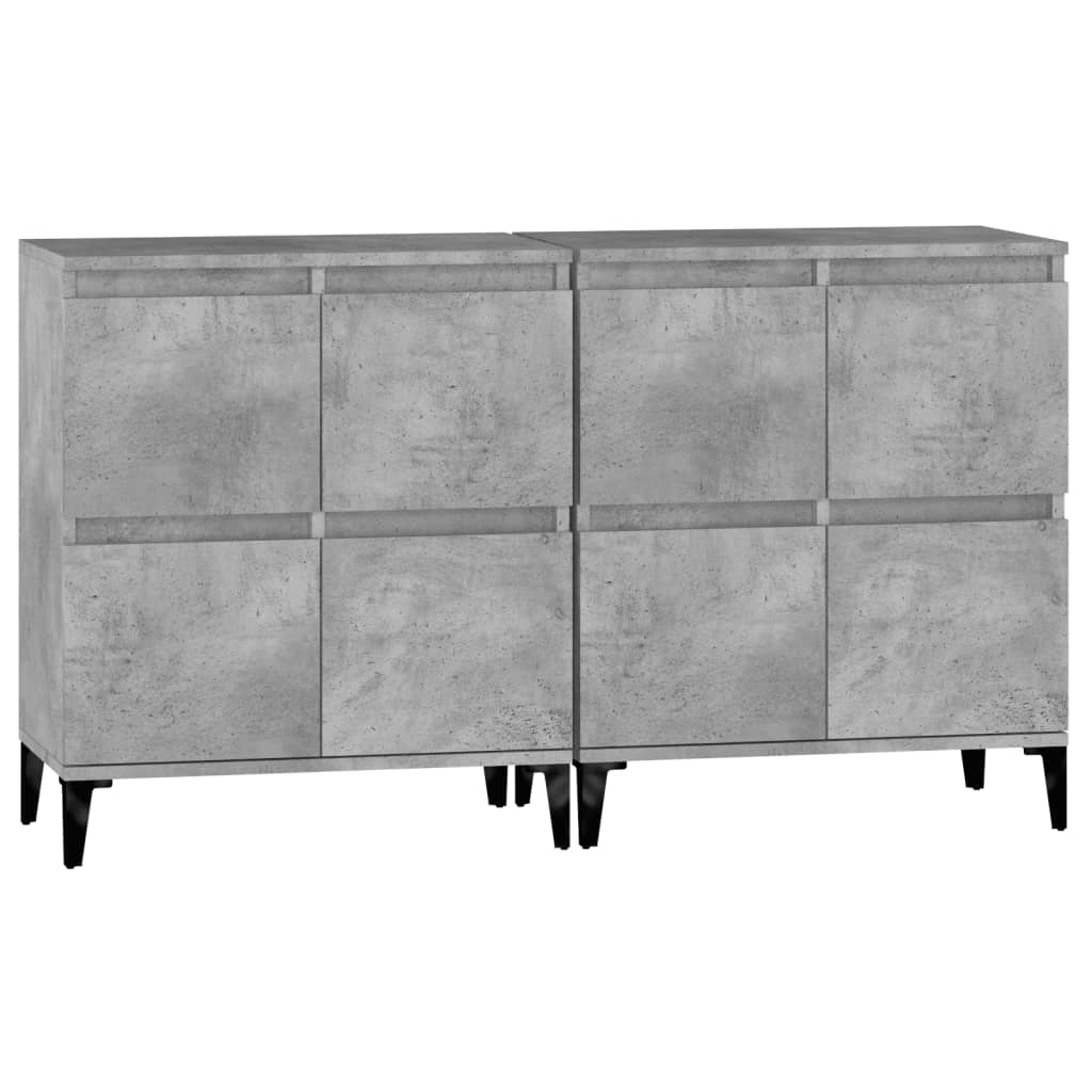 Skænke 2 stk Betongrå 60x35x70 cm træmateriale