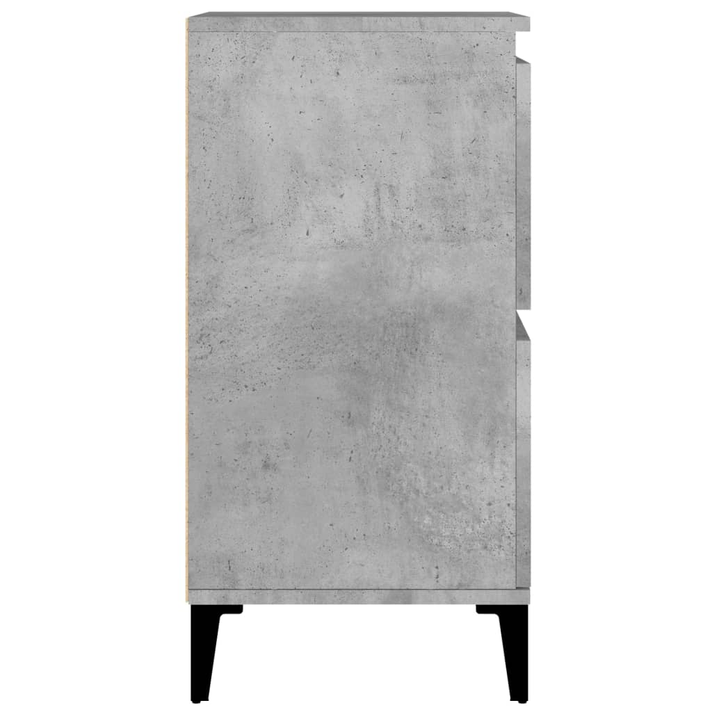 Skænke 2 stk Betongrå 60x35x70 cm træmateriale