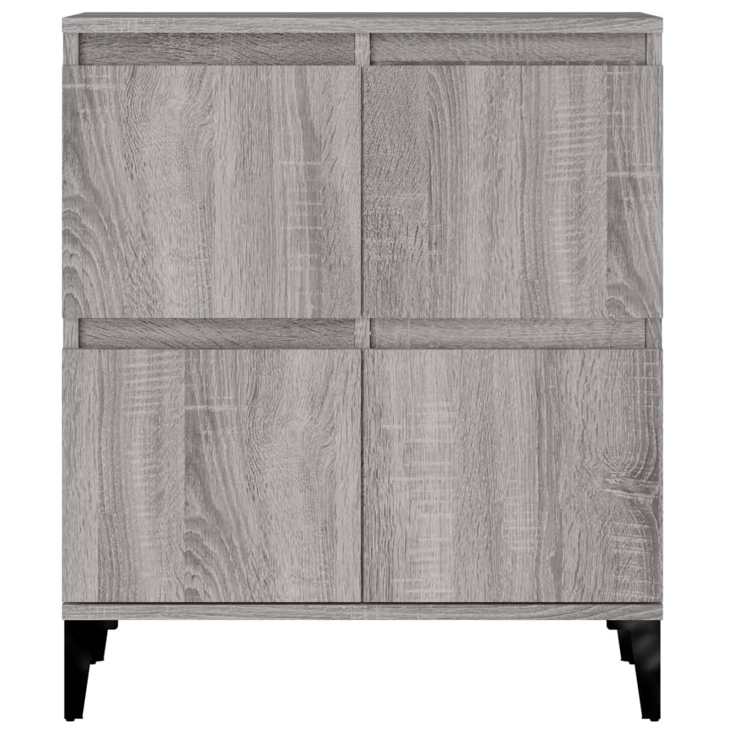 Skænke 2 stk Grå Sonoma 60x35x70 cm træmateriale