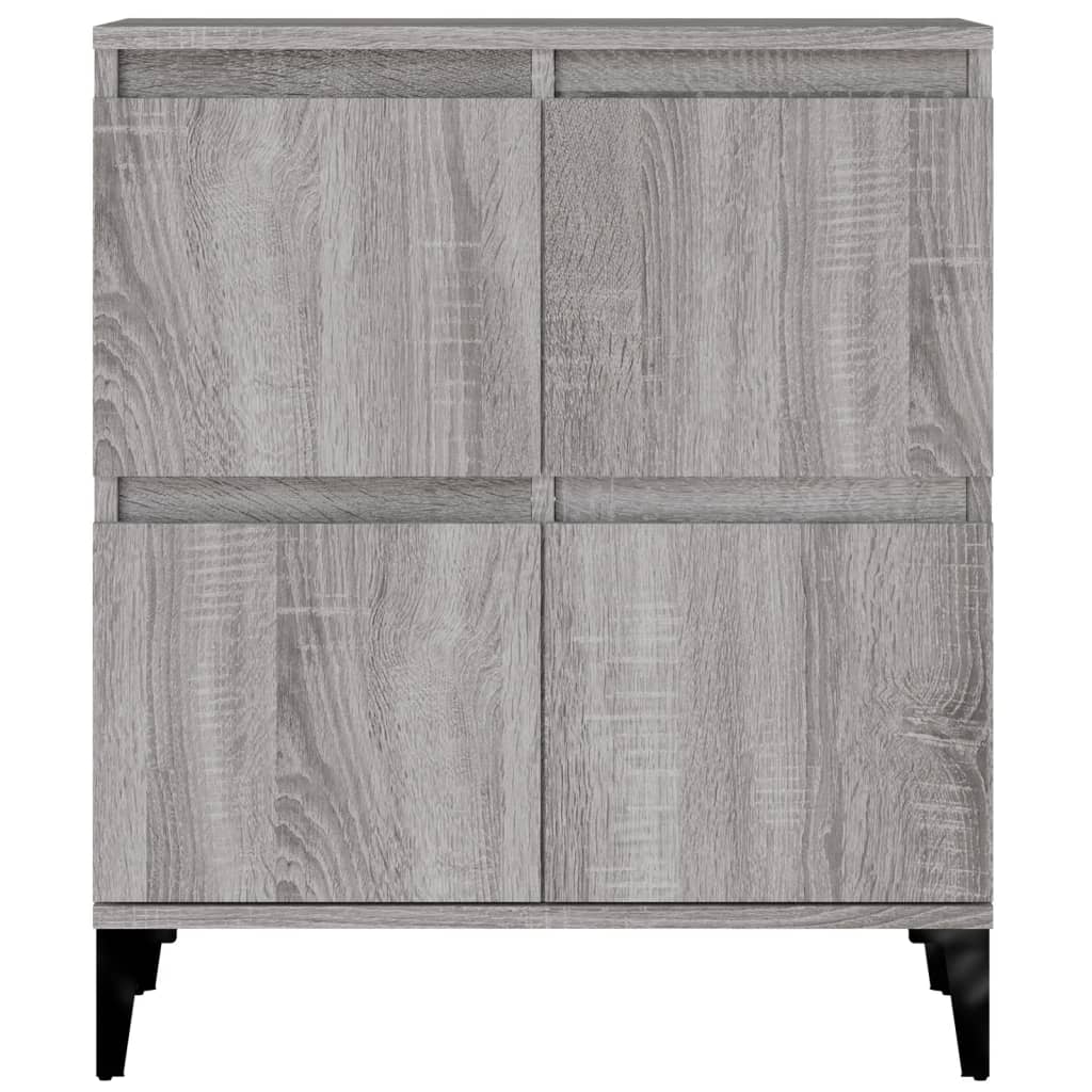 Skænke 3 stk Grå Sonoma 60x35x70 cm træmateriale