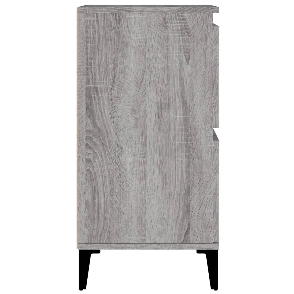 Skænke 3 stk Grå Sonoma 60x35x70 cm træmateriale