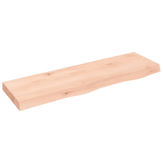 Waschtischplatte 100x30x(2-6) cm Massivholz Unbehandelt