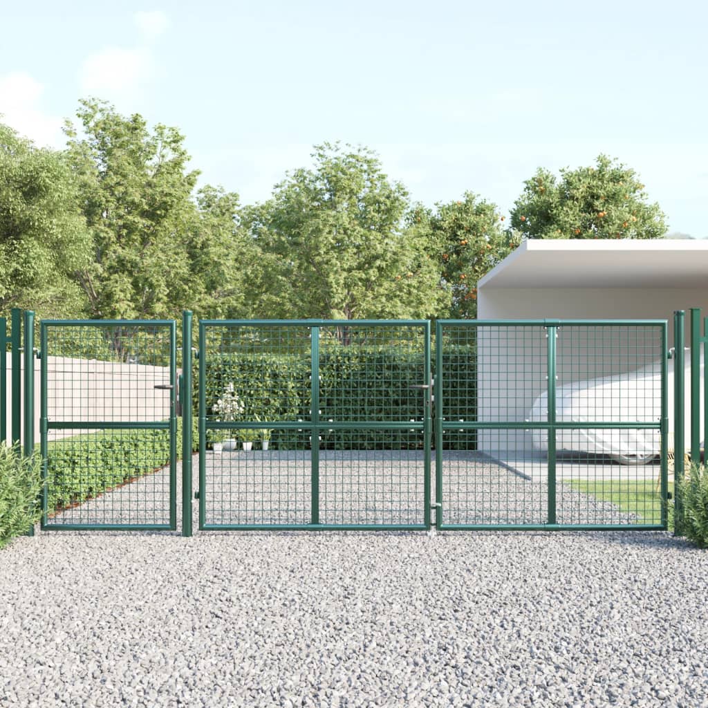 Mesh Havelåge Grøn 400x175 cm Galvaniseret stål