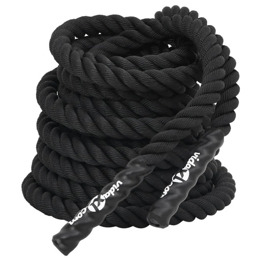 Battle Rope Schwarz 15 m 11 kg Polyester