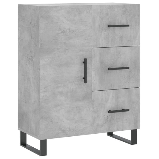 Sideboard Betongrau 69,5x34x90 cm Holzwerkstoff