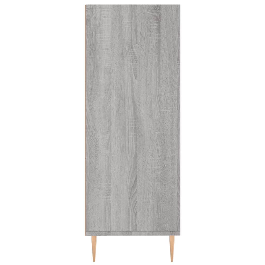 Bogreol Grå Sonoma 69,5x32,5x90 cm Træmateriale