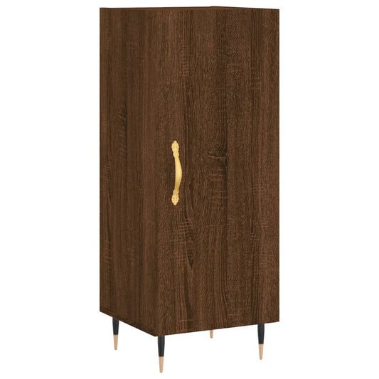 Sideboard Braun Eichen-Optik 34,5x34x90 cm Holzwerkstoff