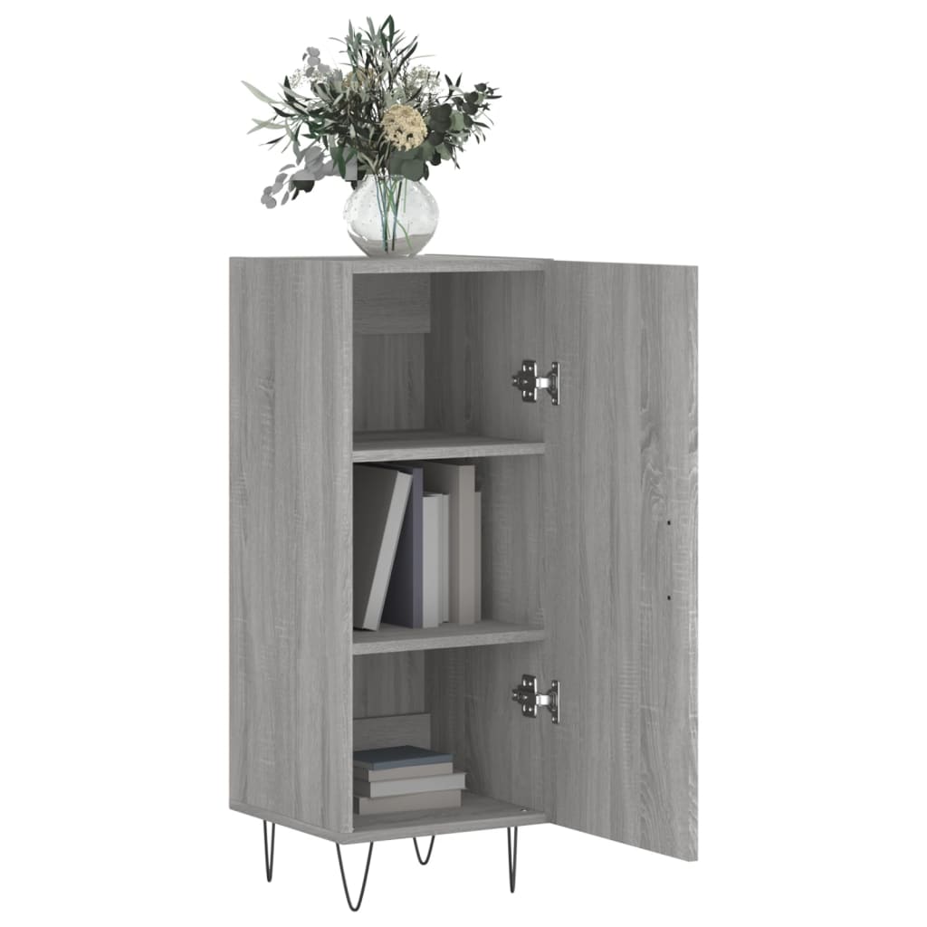 Skænk Grå Sonoma 34,5x34x90 cm Træmateriale