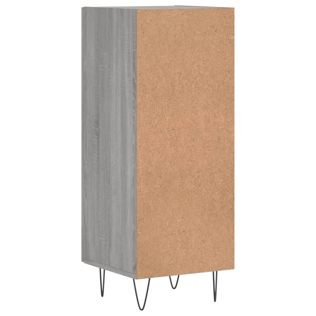 Skænk Grå Sonoma 34,5x34x90 cm Træmateriale