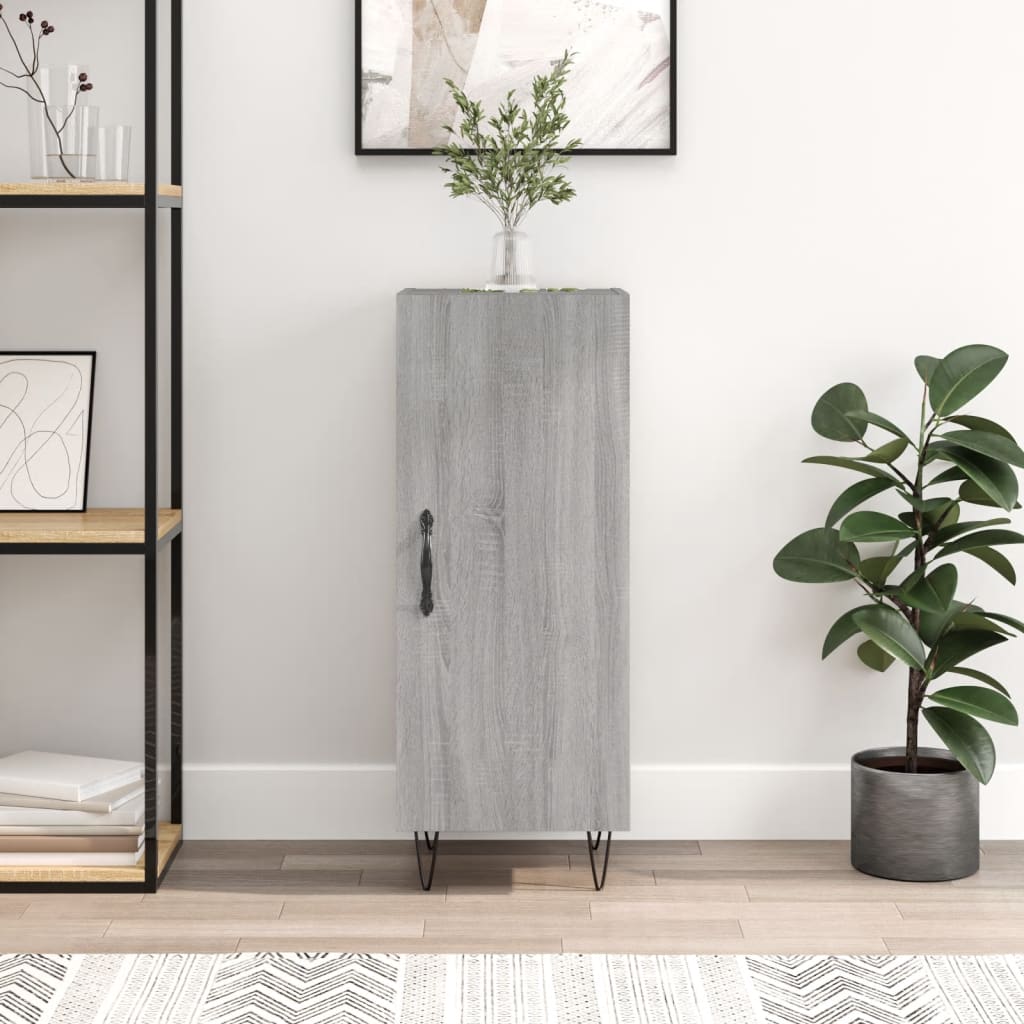 Skænk Grå Sonoma 34,5x34x90 cm Træmateriale