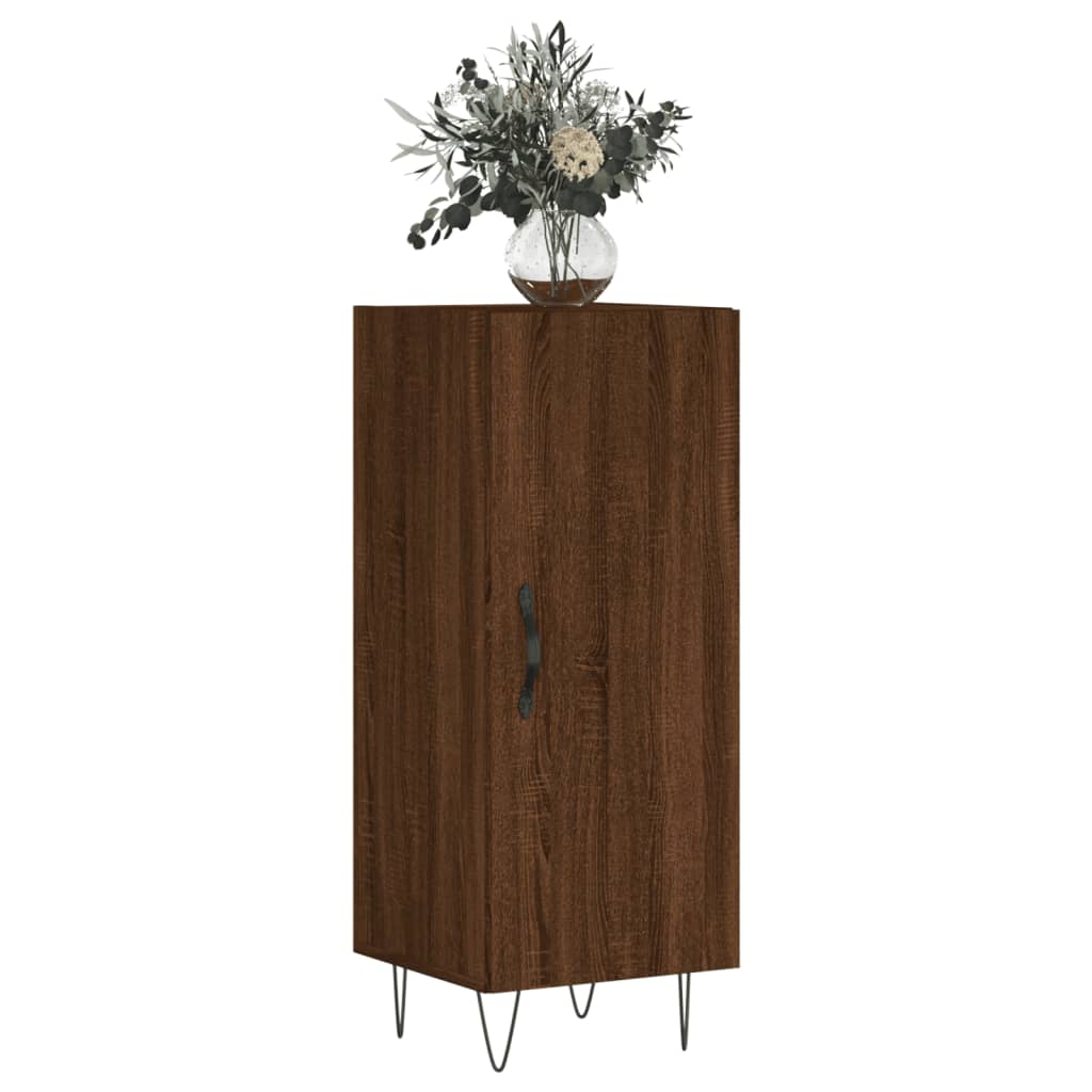 Skænk Brun Eg Look 34,5x34x90 cm Træmateriale