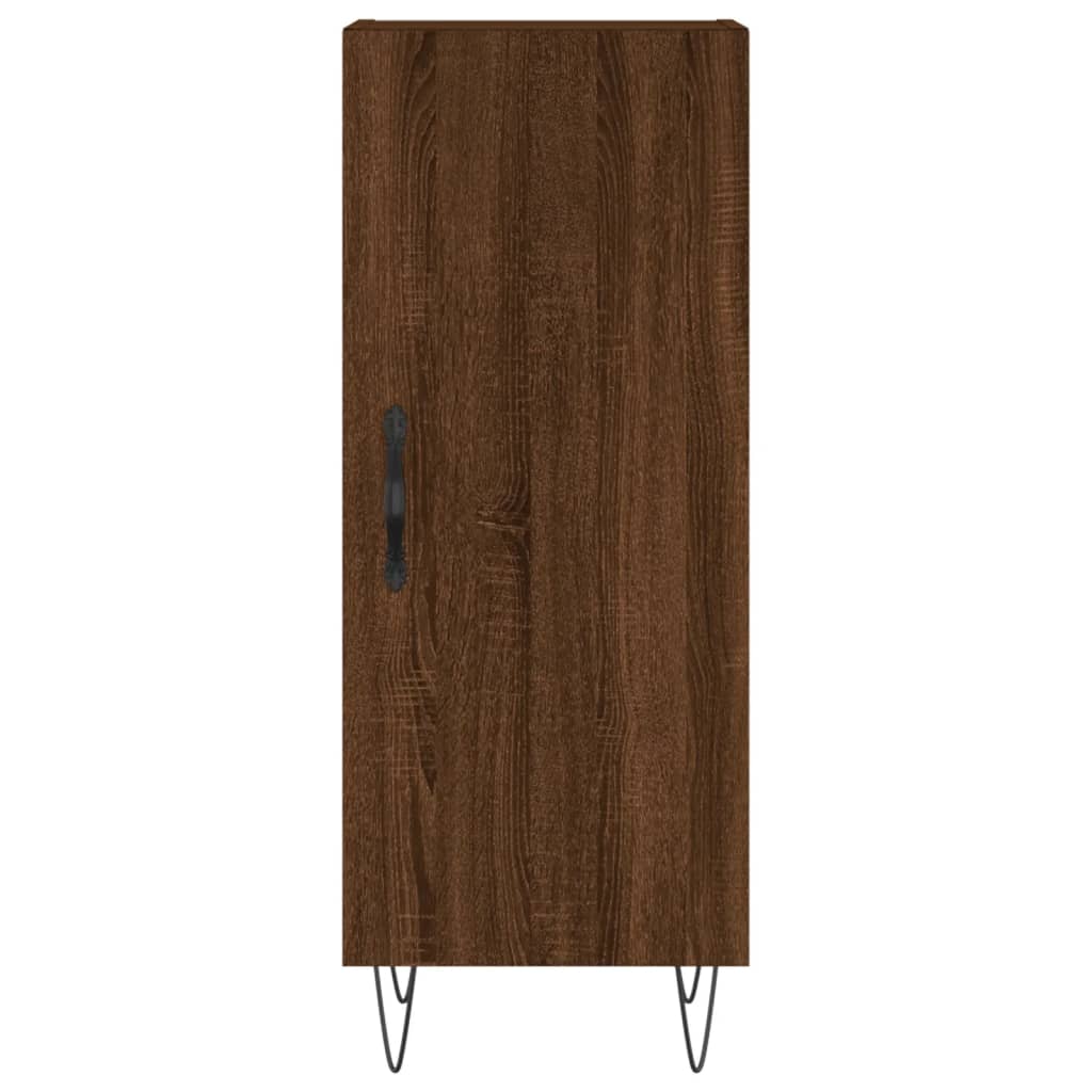 Skænk Brun Eg Look 34,5x34x90 cm Træmateriale