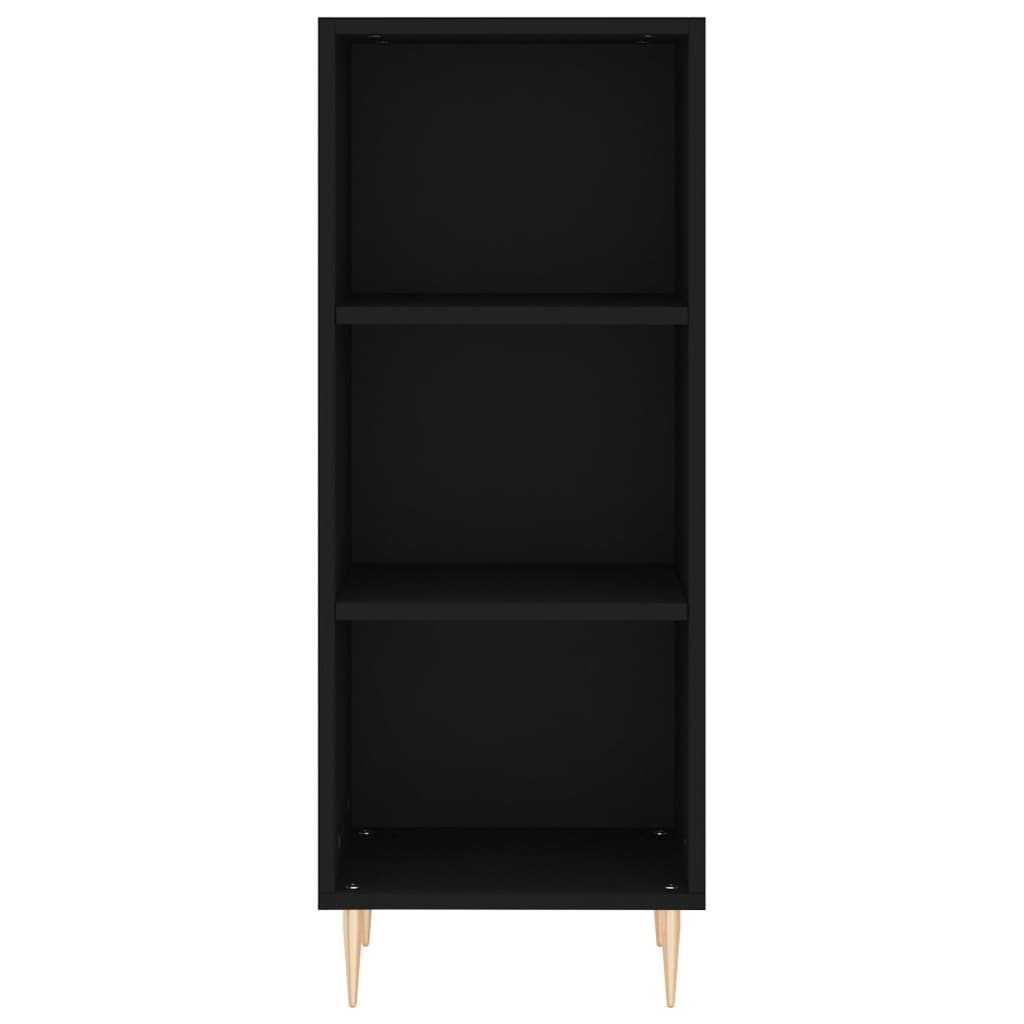 Skænk Sort 34,5x32,5x90 cm Træ Materiale