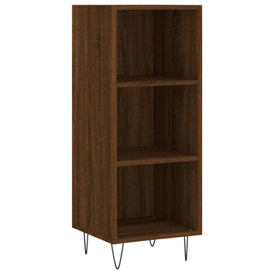 Sideboard Braun Eichen-Optik 34,5x32,5x90 cm Holzwerkstoff