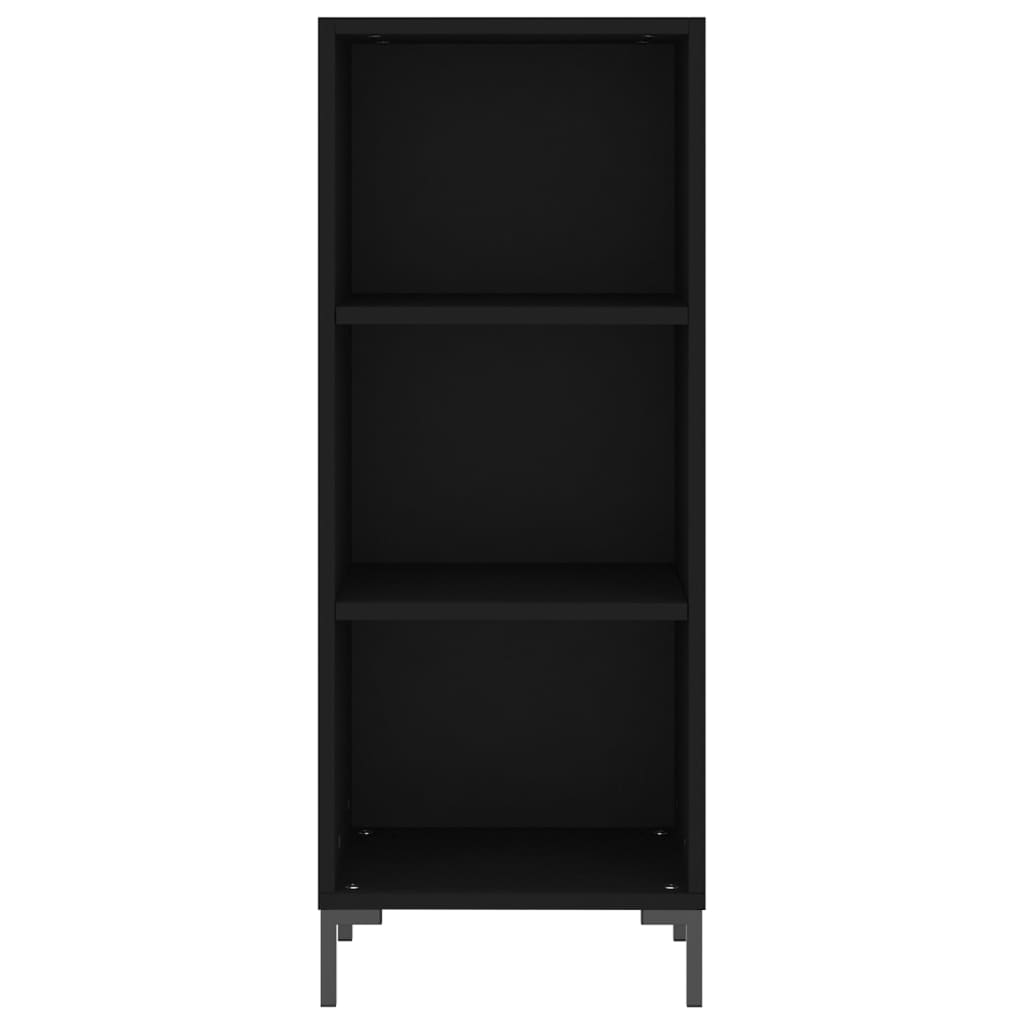 Skænk Sort 34,5x32,5x90 cm Træ Materiale
