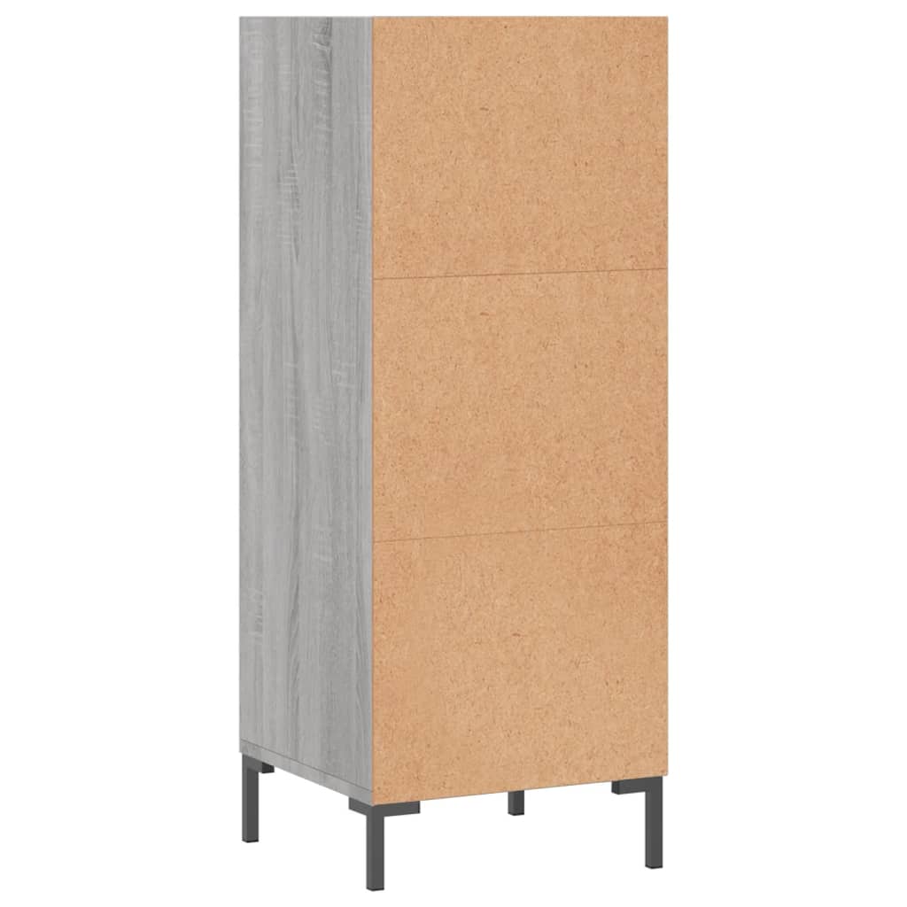 Skænk Grå Sonoma 34,5x32,5x90 cm Træmateriale