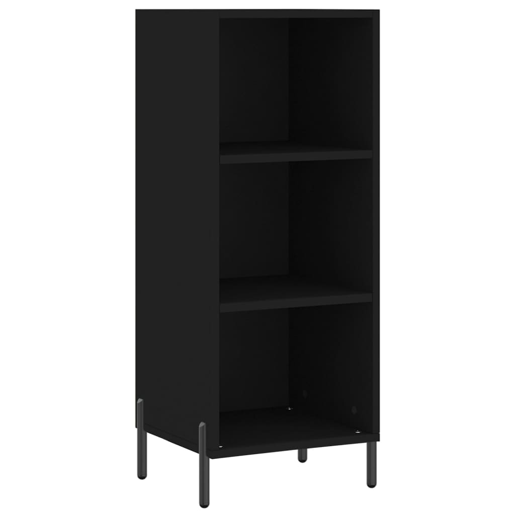 Skænk Sort 34,5x32,5x90 cm Træ Materiale