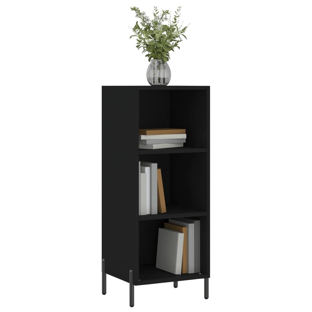 Skænk Sort 34,5x32,5x90 cm Træ Materiale