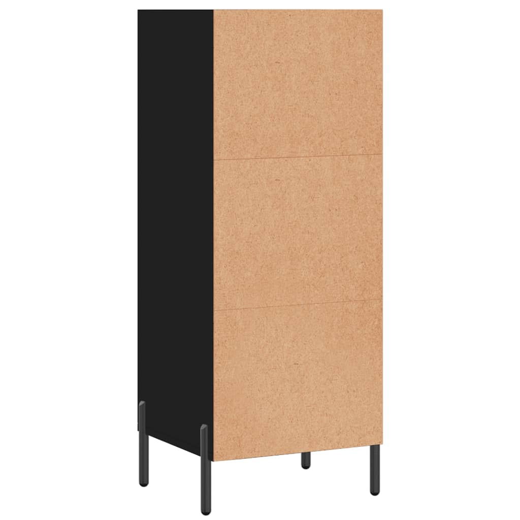 Skænk Sort 34,5x32,5x90 cm Træ Materiale