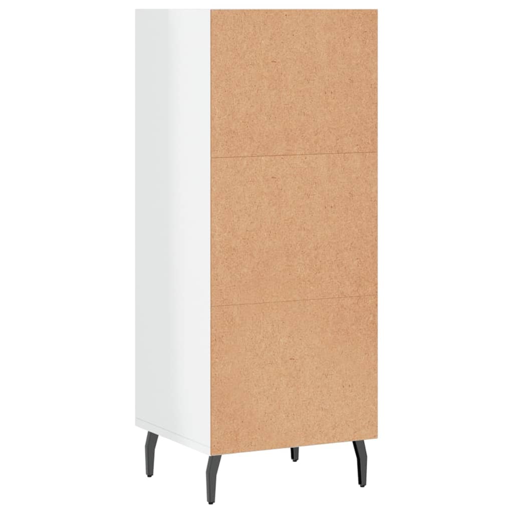 Skænk Højglans Hvid 34,5x32,5x90 cm Træmateriale