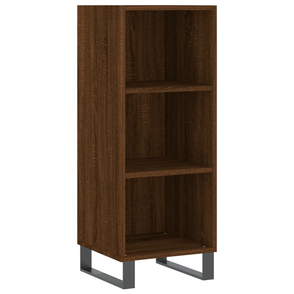 Skænk Brun Eg Look 34,5x32,5x90 cm Træmateriale