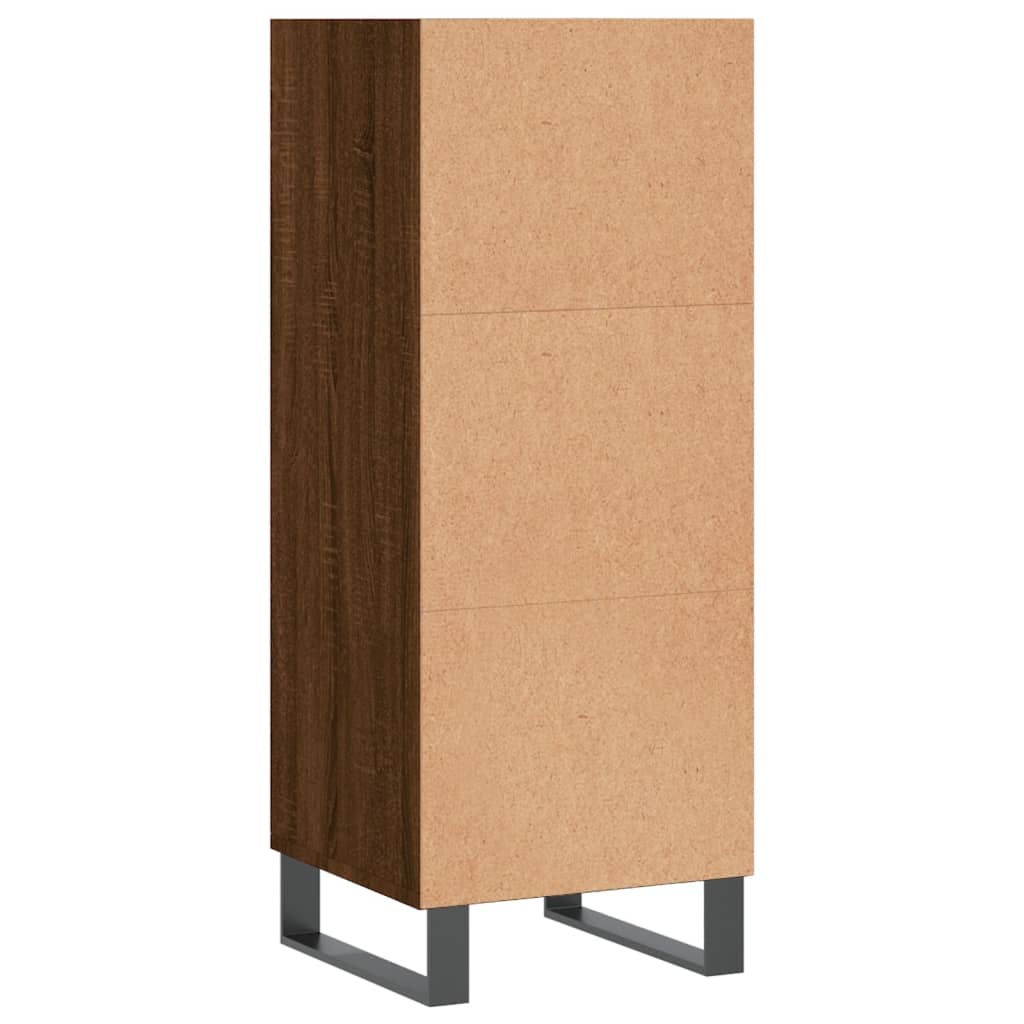 Skænk Brun Eg Look 34,5x32,5x90 cm Træmateriale