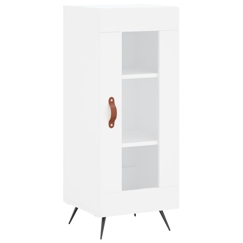 Skænk Hvid 34,5x34x90 cm Træ Materiale