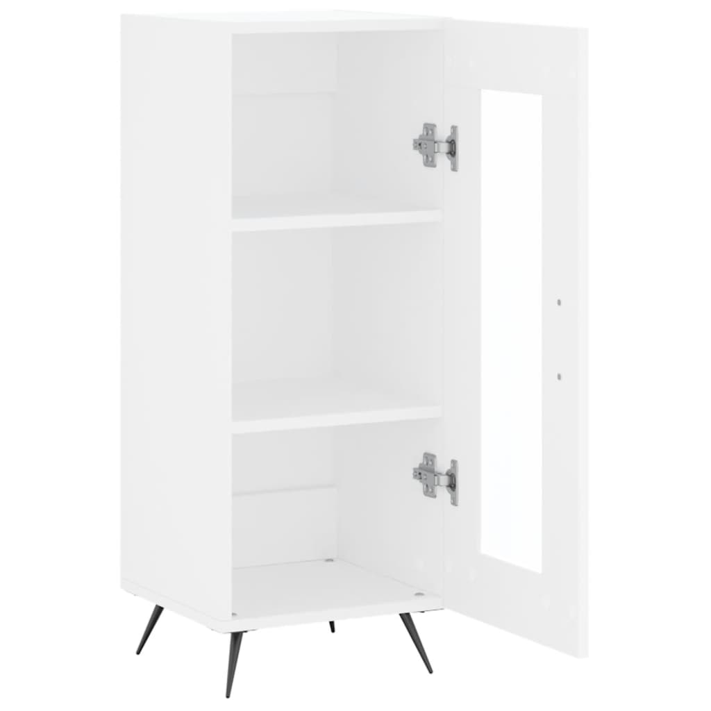 Skænk Hvid 34,5x34x90 cm Træ Materiale