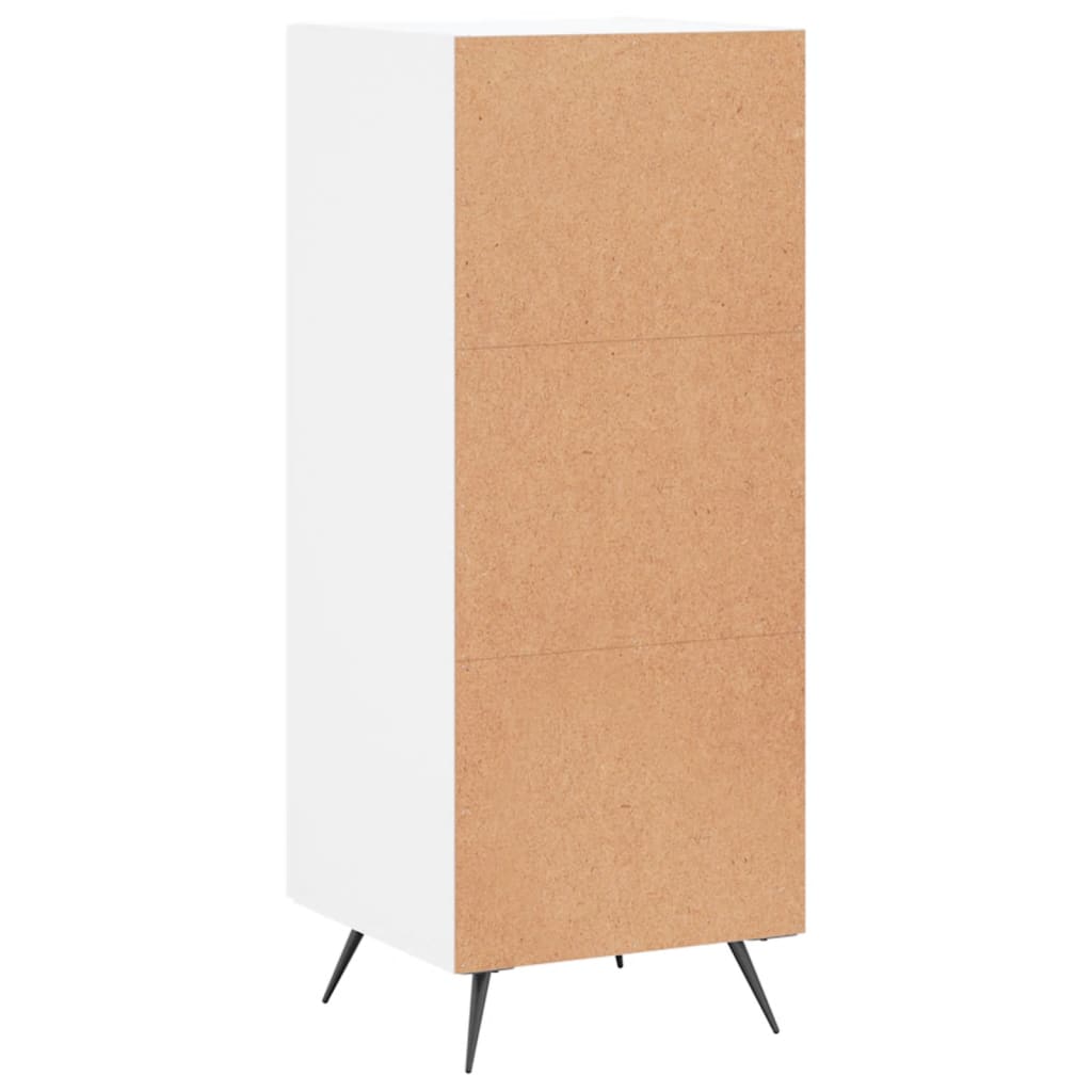 Skænk Hvid 34,5x34x90 cm Træ Materiale