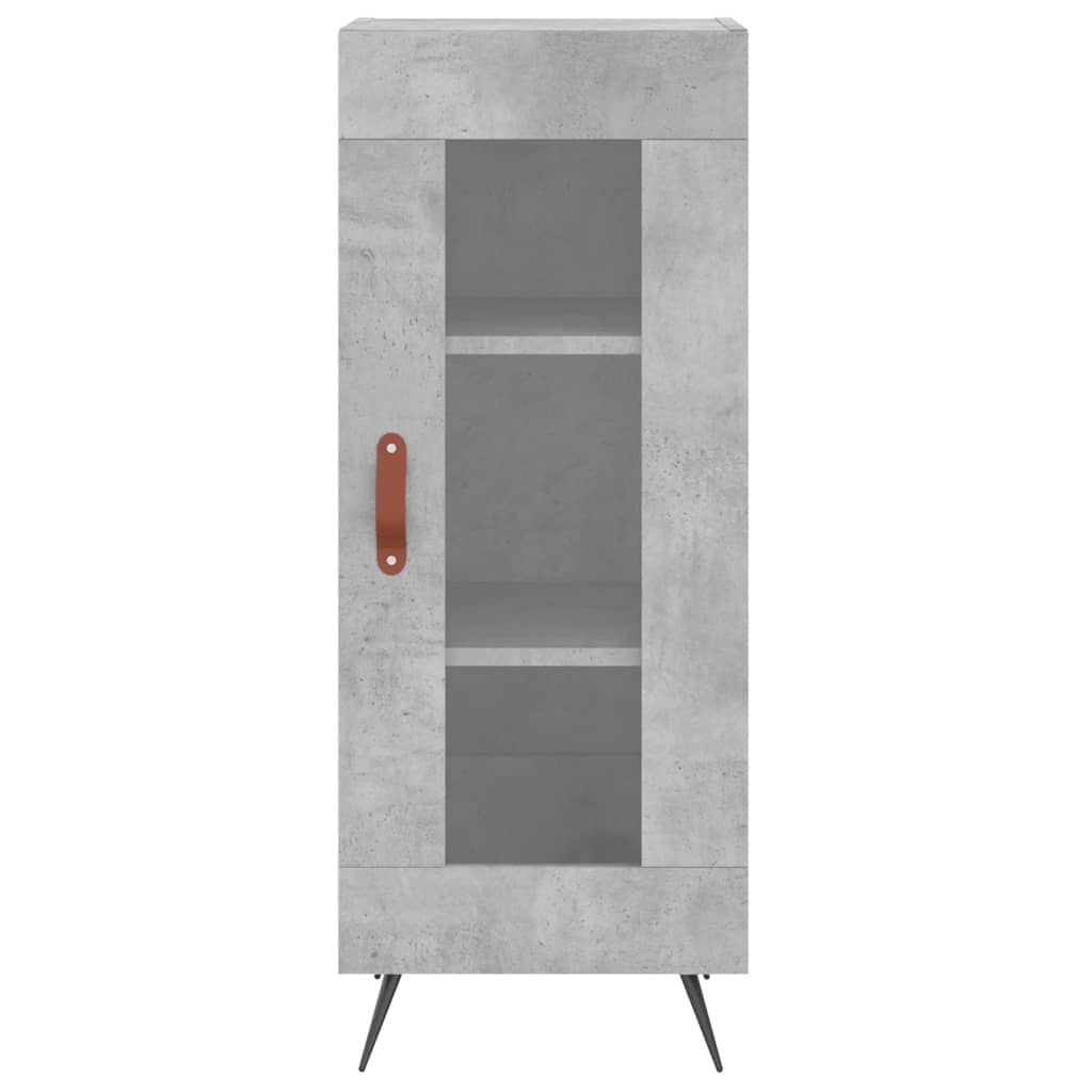 Skænk Beton Grå 34,5x34x90 cm Træ Materiale