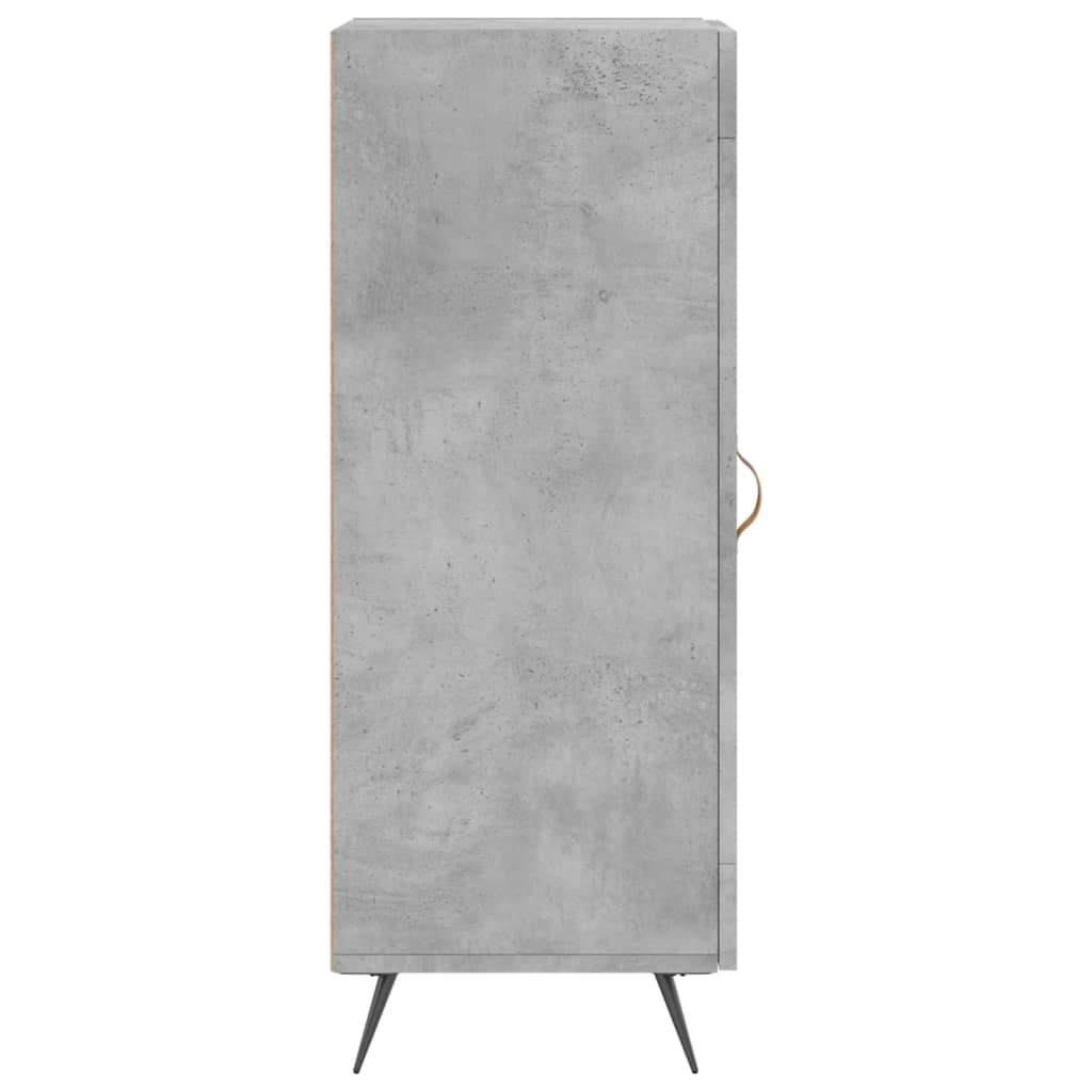 Skænk Beton Grå 34,5x34x90 cm Træ Materiale