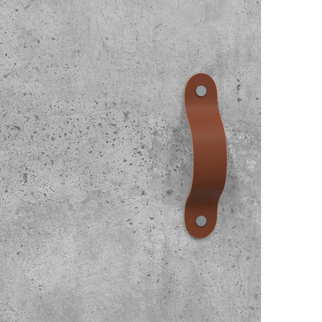 Skænk Beton Grå 34,5x34x90 cm Træ Materiale