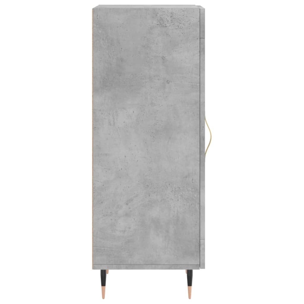 Skænk Beton Grå 34,5x34x90 cm Træ Materiale