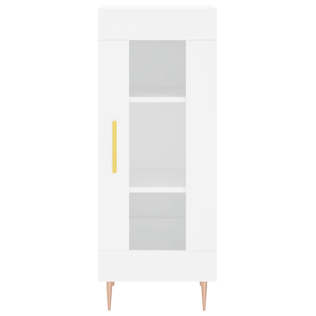 Skænk Hvid 34,5x34x90 cm Træ Materiale