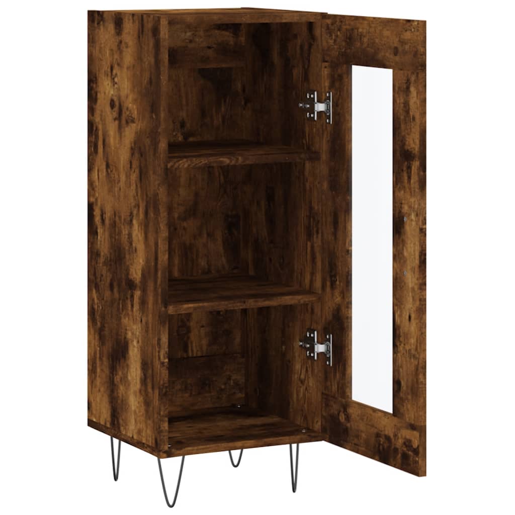 Skænk røget eg 34,5x34x90 cm træmateriale