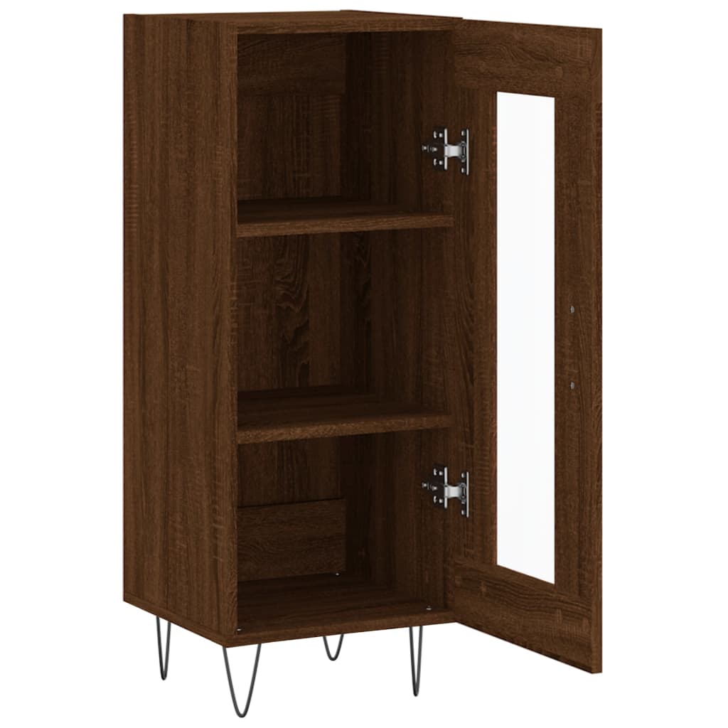 Skænk Brun Eg Look 34,5x34x90 cm Træmateriale