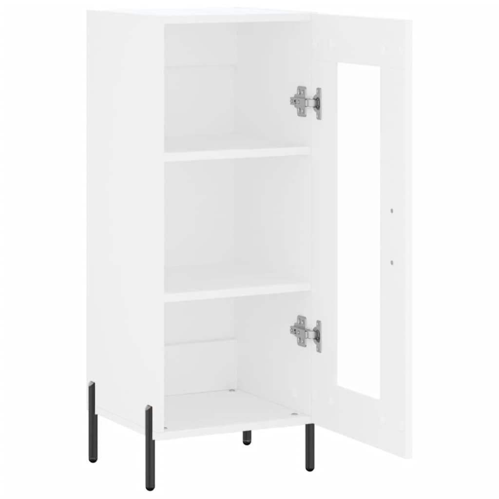 Skænk Hvid 34,5x34x90 cm Træ Materiale