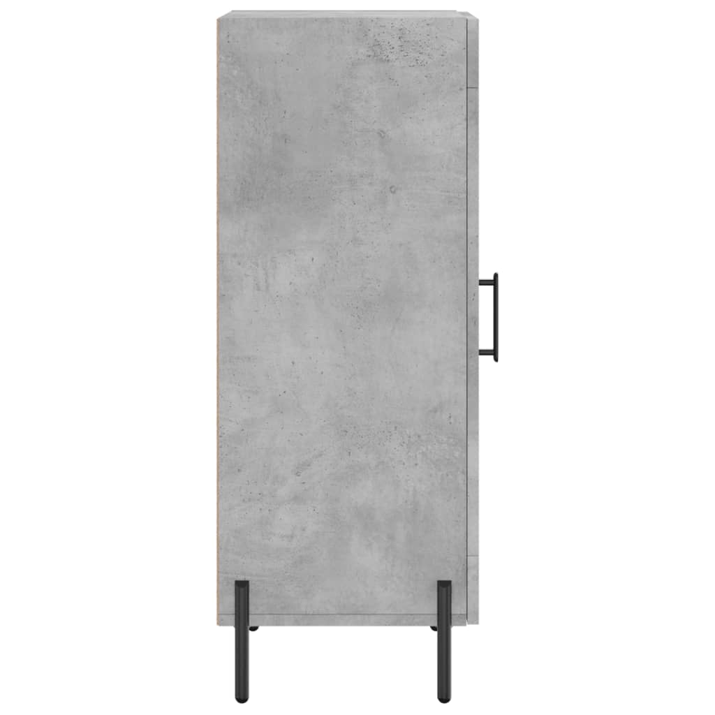Skænk Beton Grå 34,5x34x90 cm Træ Materiale