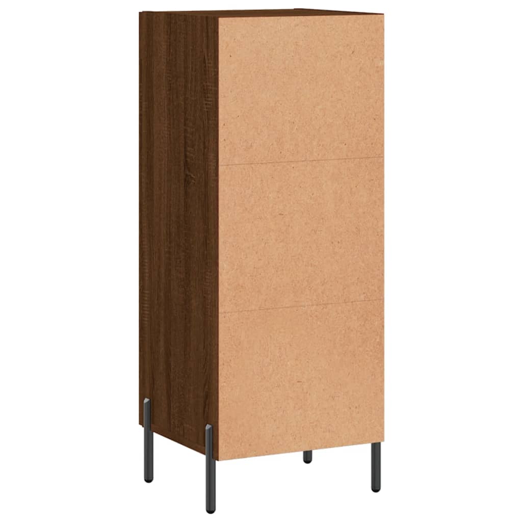 Skænk Brun Eg Look 34,5x34x90 cm Træmateriale