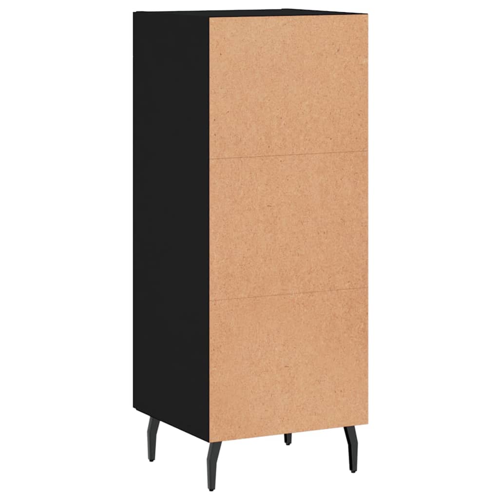 Skænk Sort 34,5x34x90 cm Træ Materiale