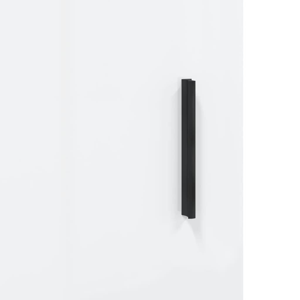 Skænk Højglans Hvid 34,5x34x90 cm Træmateriale