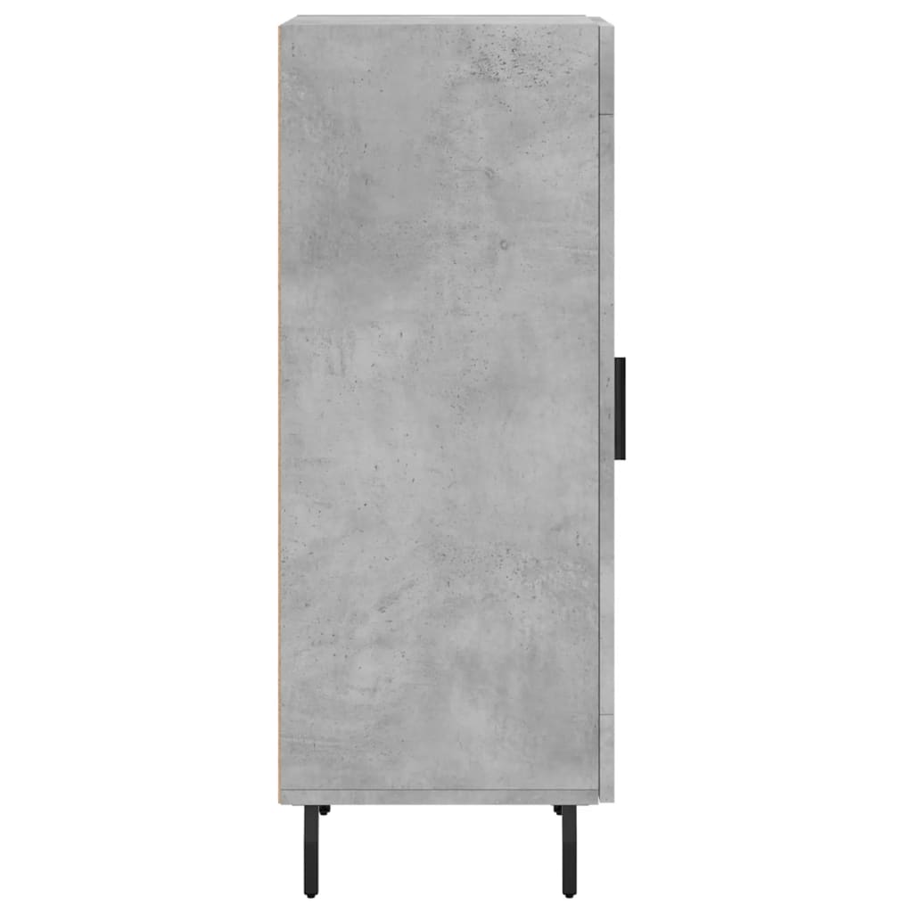Skænk Beton Grå 34,5x34x90 cm Træ Materiale