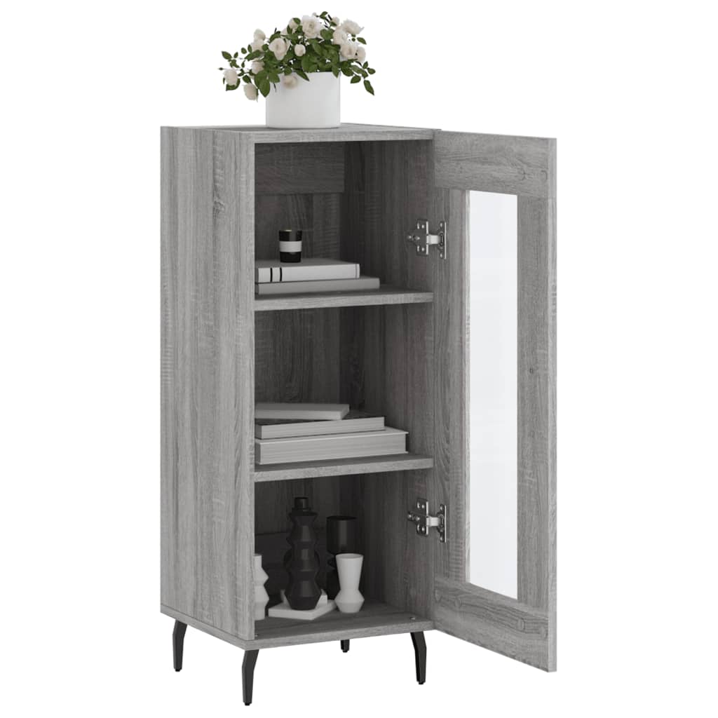 Skænk Grå Sonoma 34,5x34x90 cm Træmateriale