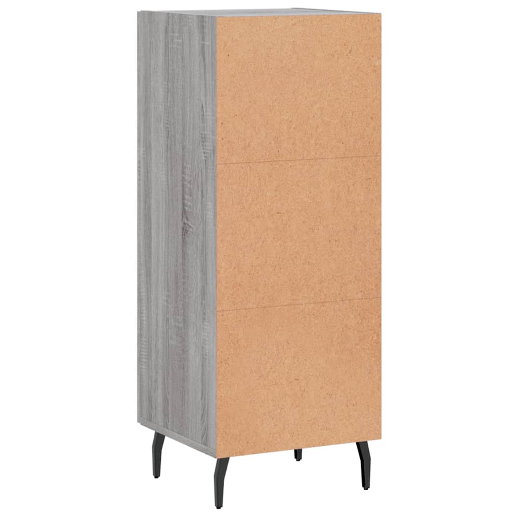 Skænk Grå Sonoma 34,5x34x90 cm Træmateriale