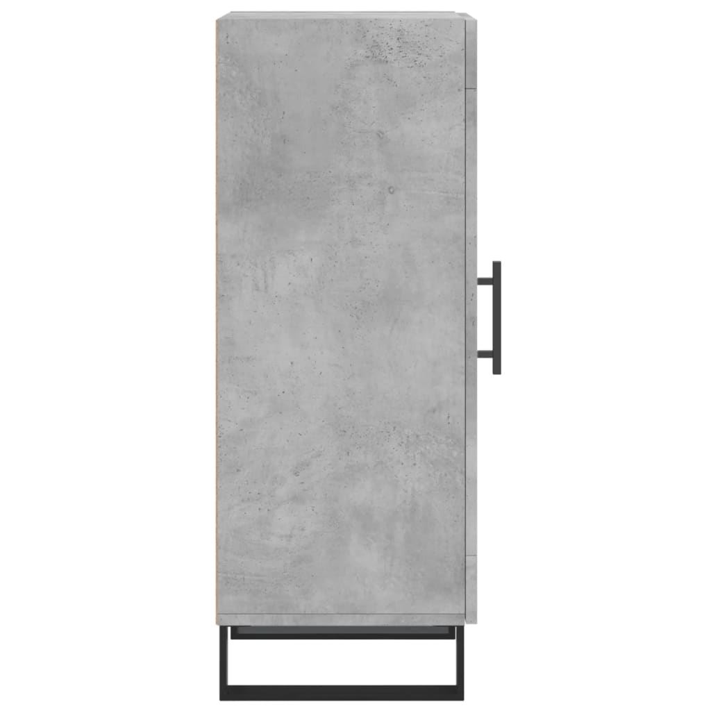 Skænk Beton Grå 34,5x34x90 cm Træ Materiale
