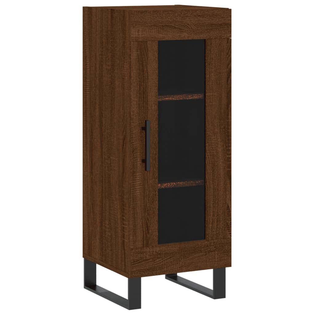Skænk Brun Eg Look 34,5x34x90 cm Træmateriale