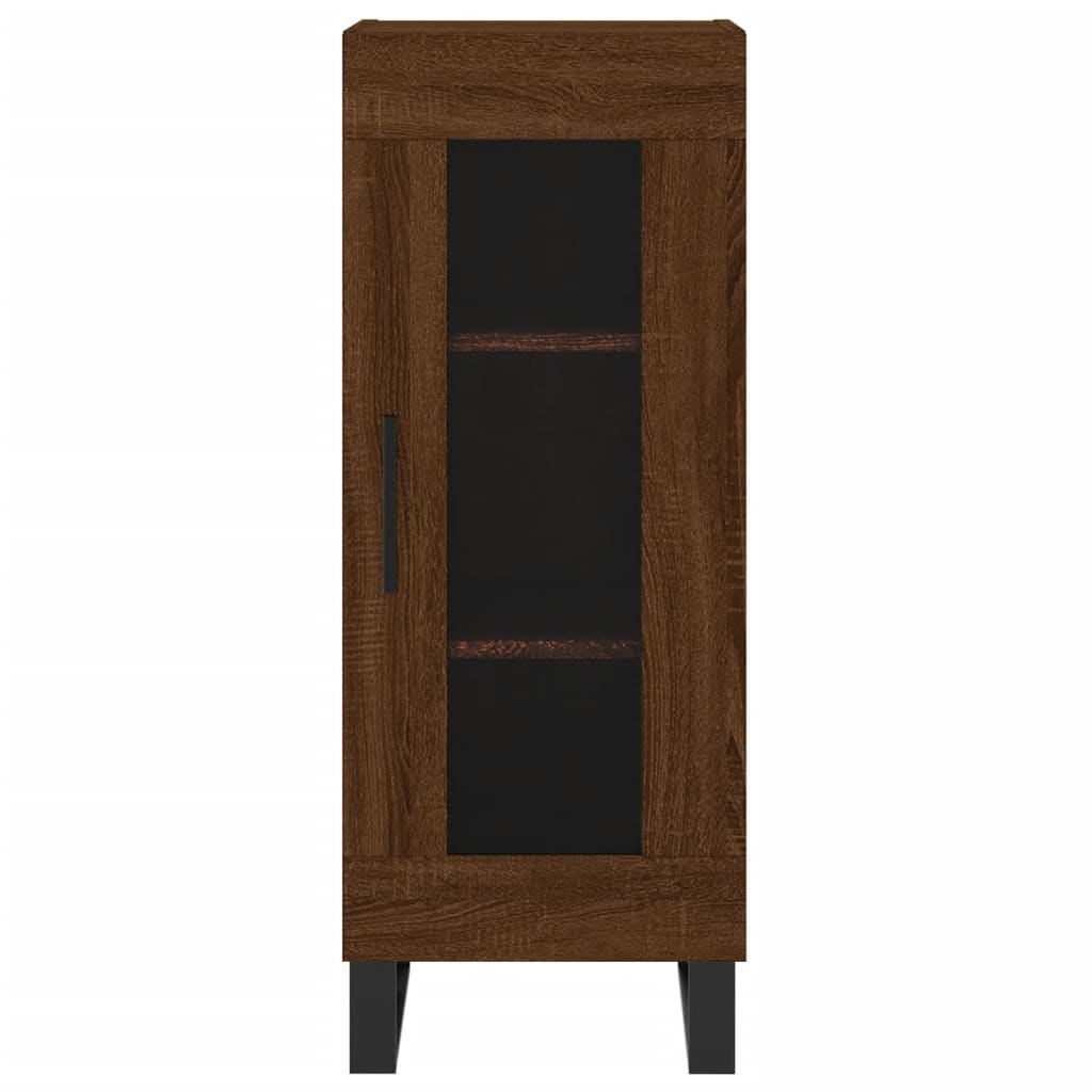 Skænk Brun Eg Look 34,5x34x90 cm Træmateriale